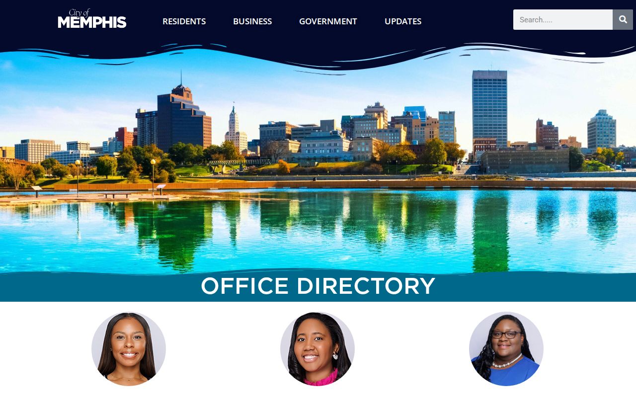 Shelby County people directories view of the Memphis office roster