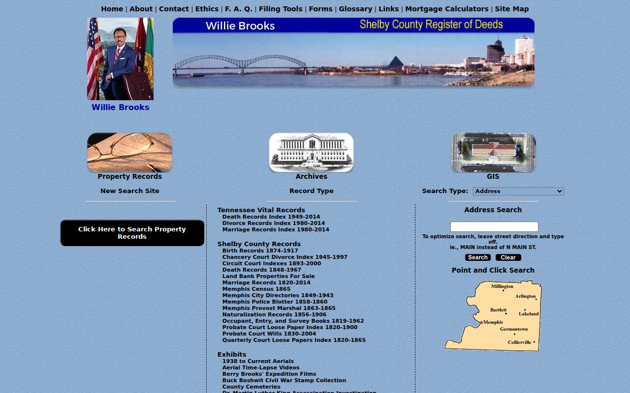 Shelby County people search in the Register records portal
