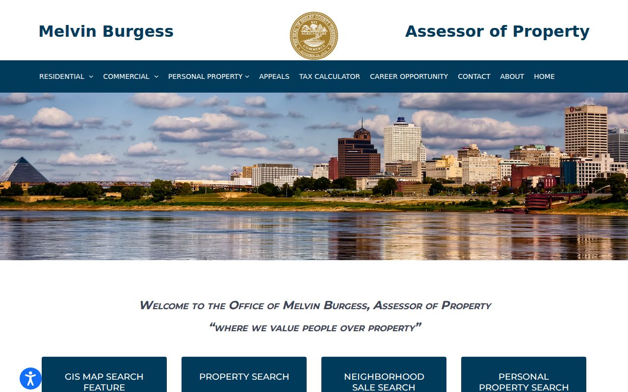 Shelby County people search by property owner in the Assessor portal